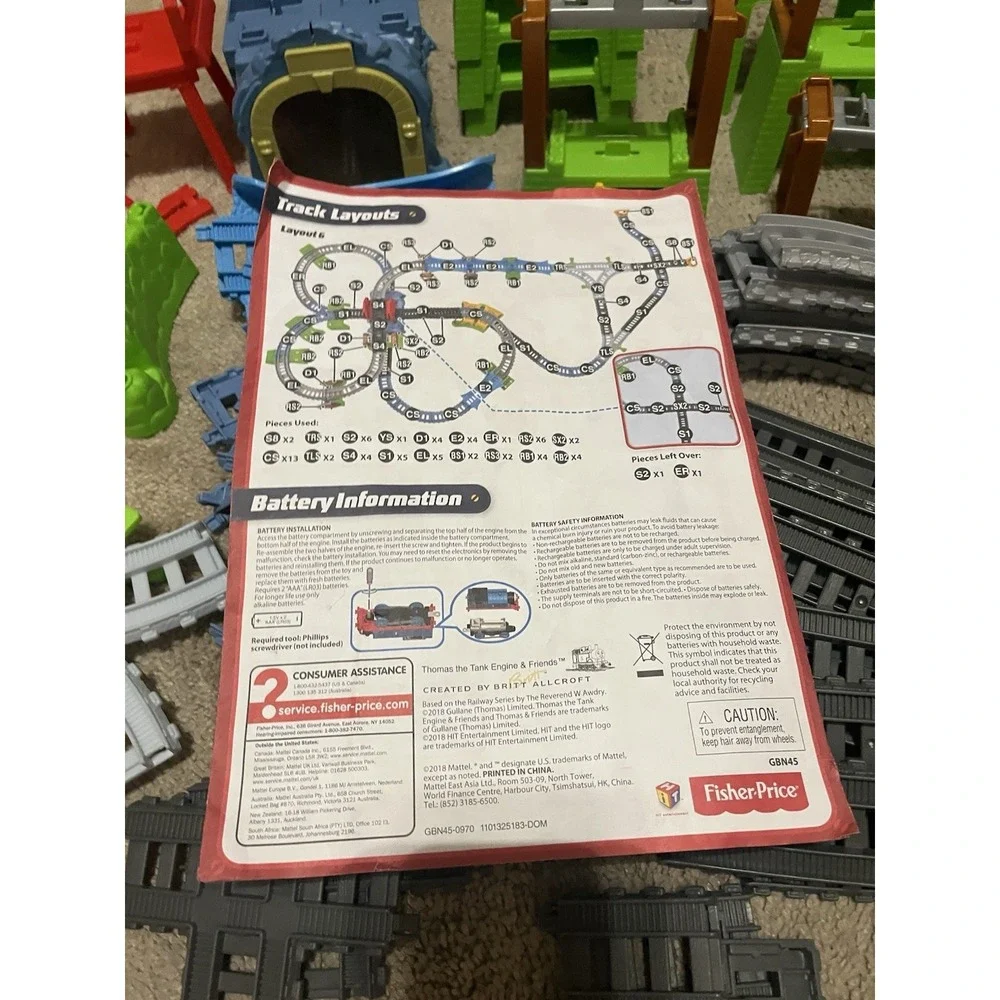 Thomas & Friends Track Master 6-in-1 Builder Set Motorized Percy Engine